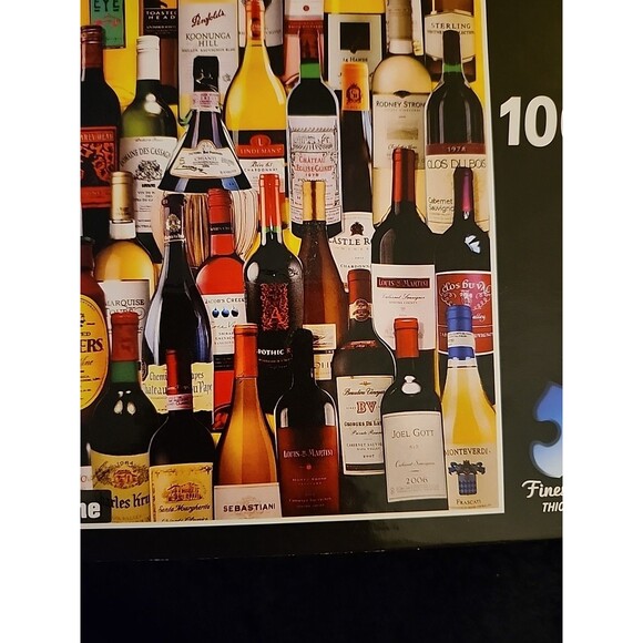 White Mountain 1000 Piece Jigsaw Puzzle FOR THE LOVE OF WINE Wine Bottles #1010T - Picture 9 of 9
